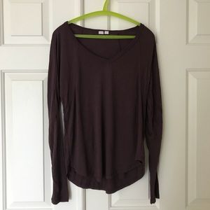 Melrose and Market Deep Purple Long Sleeve Tee